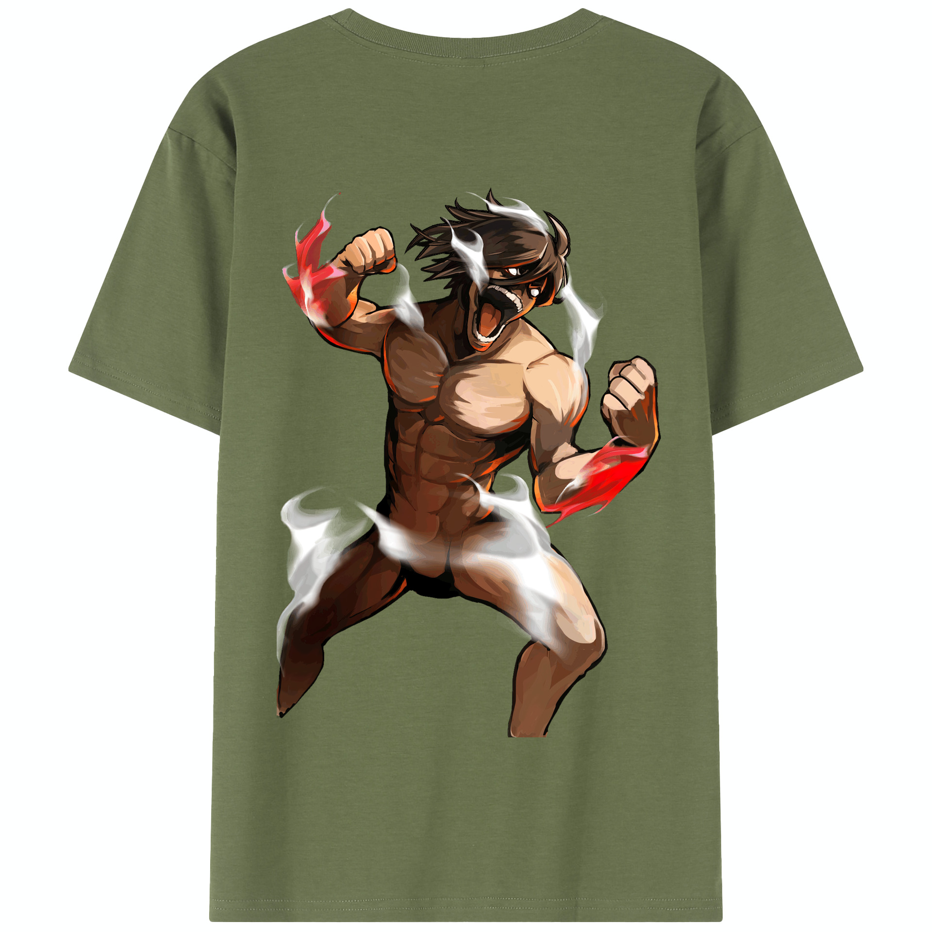 （画像用） 進撃の巨人 Attack on Titan 綿100％半袖Tシャツ（背面プリント）